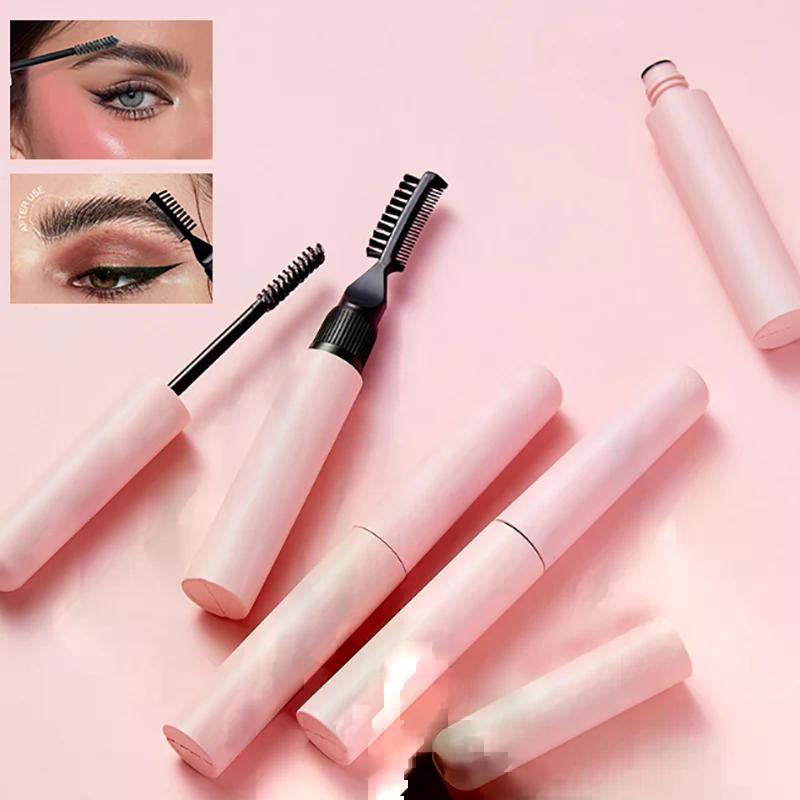 NEW 10ml Dual Brush Head Empty Mascara Tube DIY Refillable Eyebrow Gel Bottle Eyelash Elongation Cosmetics Containers Packaging