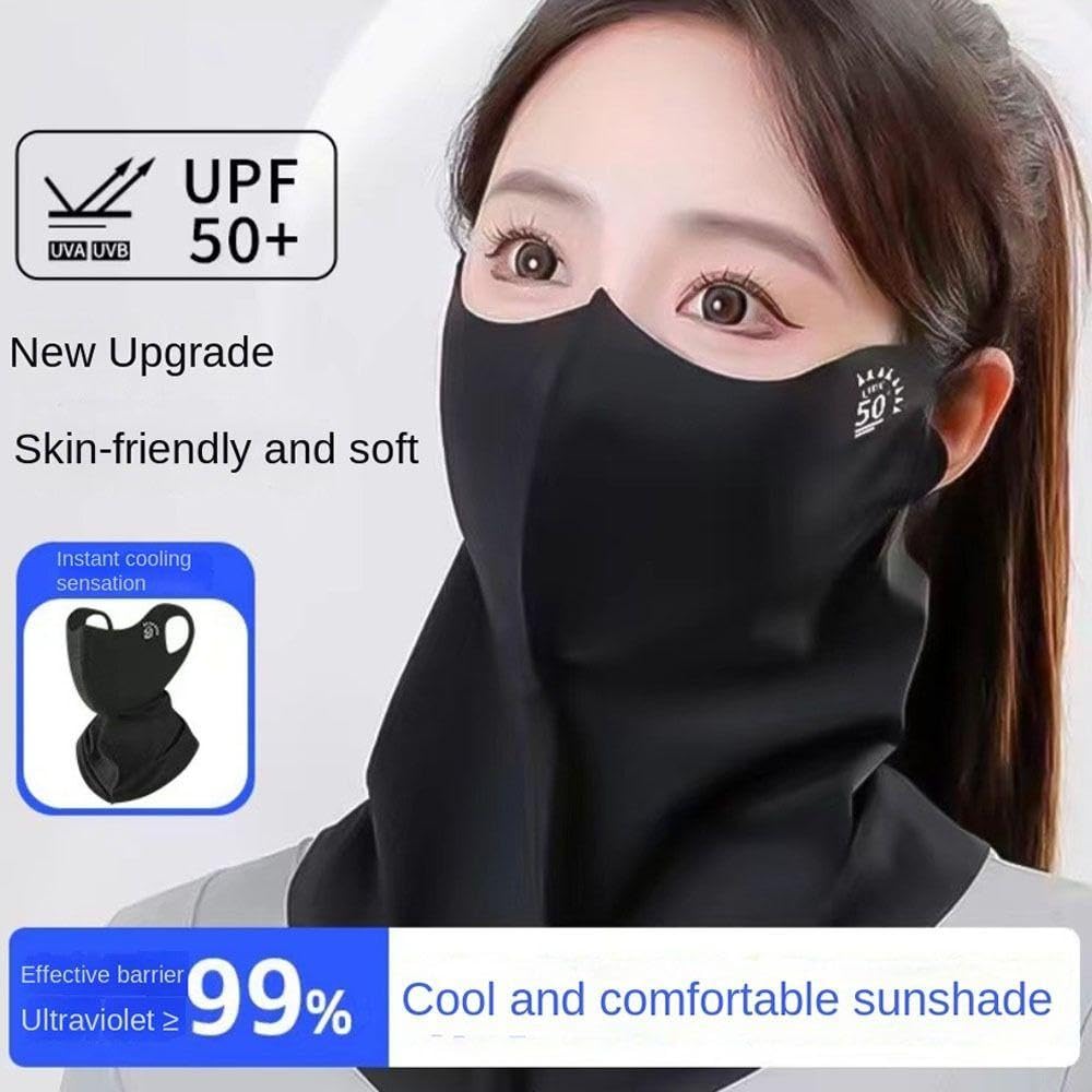 ADBHUTANAND UPF 50+ Sun UV Protection Cooling Breathable Face Cover Neck Gaiter Outdoor Golf Tennis Running Hiking Fishing Dust Protection Face, Hea