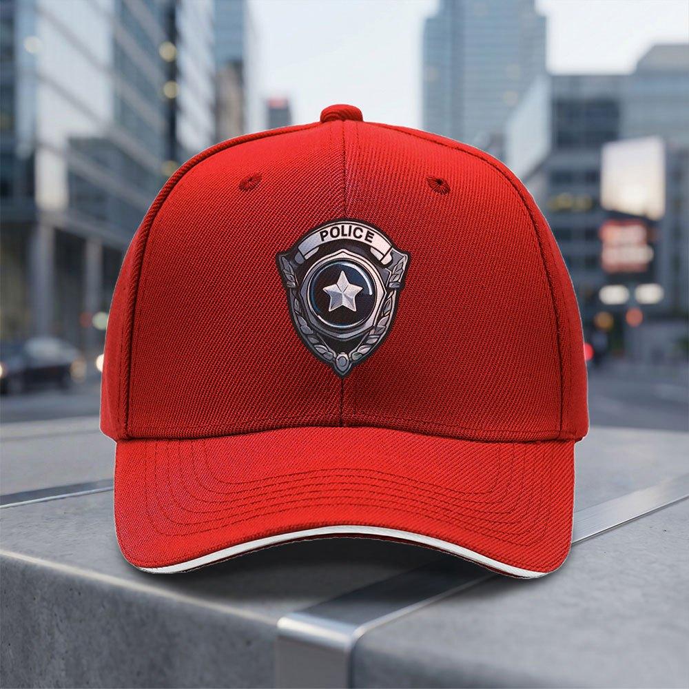 Adjustable Police Badge Baseball Cap With Emblem Lightweight Breathable For All Seasons Daily Commuting Gifts
