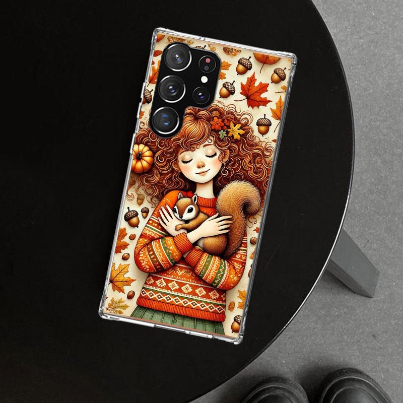 Animal Squirrel Phone Case Cover for Samsung Galaxy S26 S25 Edge S24 S23 Ultra S22 Plus S21 FE S20 + Art Customized Fundas Galax