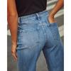 Women's Spring New Stretch Straight Jeans Quality Models Retro Rolled High Waist Trousers