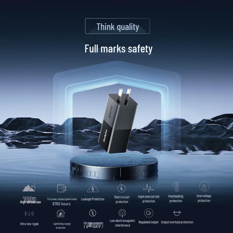 Lenovo Thinkplus 100W USB-C GaN Lipstick Power Adapter
