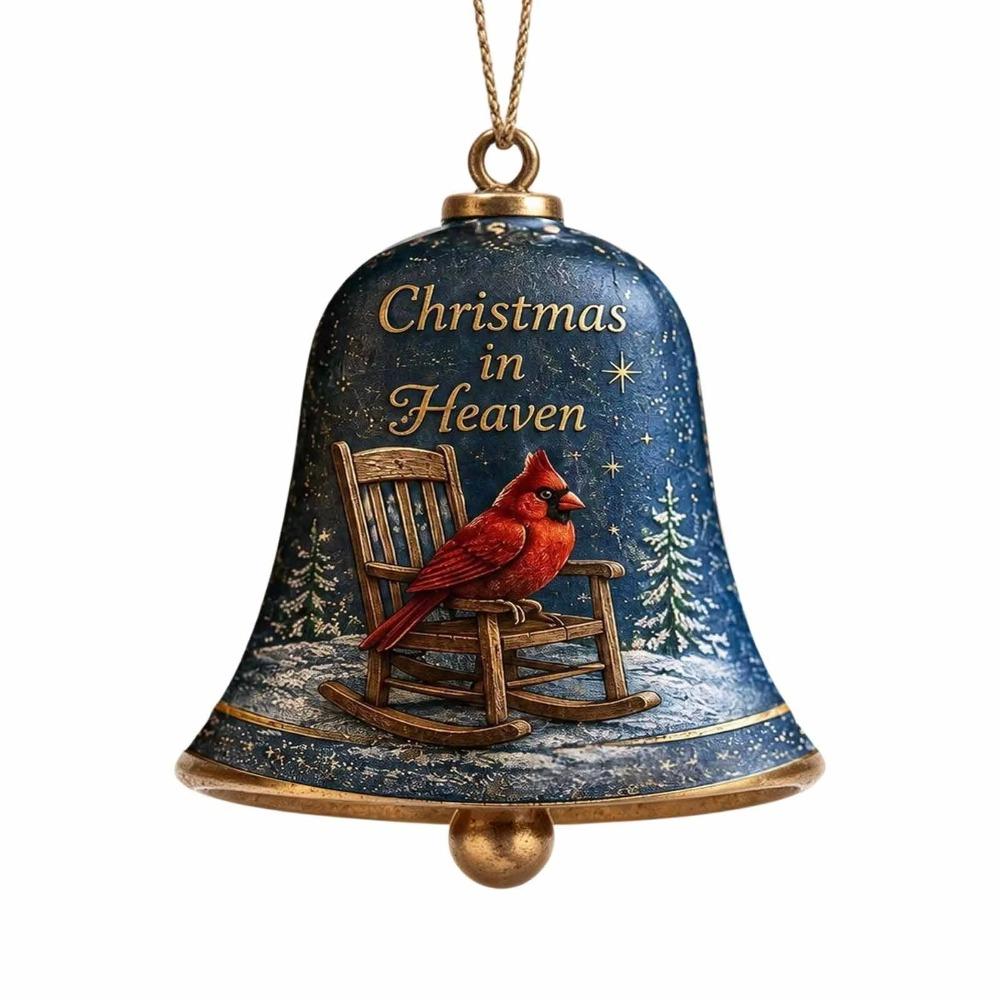 Acrylic Bell Ornament 3D Christmas Tree Hanging Decorations Hanging Bell Decor  Home Accents