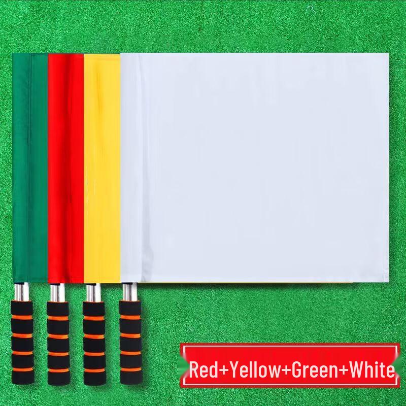 WEZHO Football Referee Flags - 2x 4-Color Sets