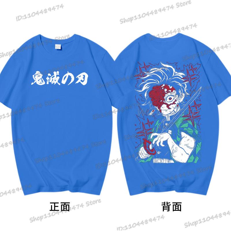 Kamado Tanjirou T-shirt Gifts Funny Demon Slayer Comic Tshirt Printed Short Sleeve Cotton Men Women Kimetsu No Yaiba Anime Tops