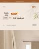 Double-Sided Cream Cotton Linen Blackout Curtains - High-End Feel for Bedroom & Living Room