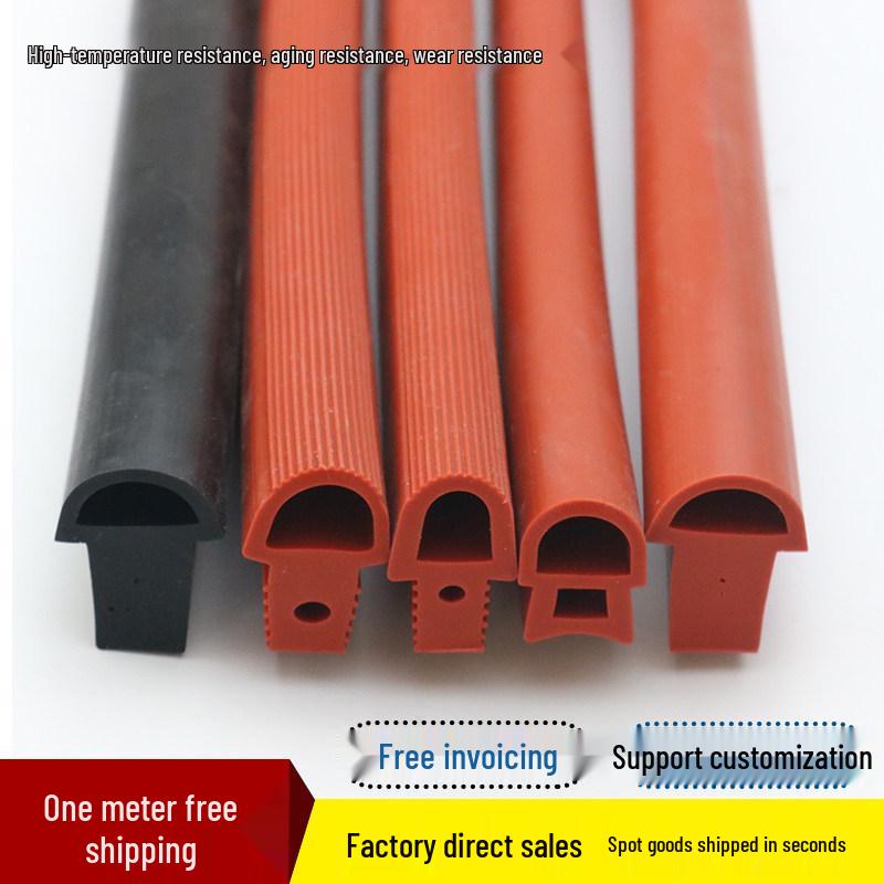 High Temperature Resistant Red T-Type Silicone Oven Door Seal