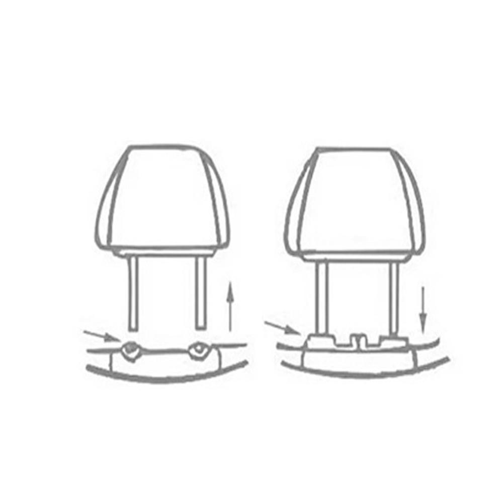 Plastic 2pcs Beige Auto Car Seat Headrest Internal Hook Organizer Multifunction