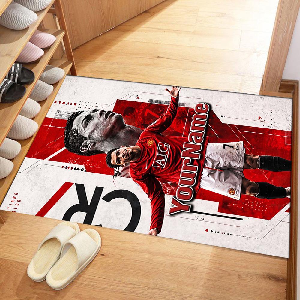 Manchester Customizable Name Floor Rug Office Rug Suitable for Dining Room Study room Hallway Decorate room Antislip Carpet Decorate Offices