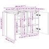 Bathroom Cabinet Set 3 Pcs 106 X 16 X 62.5 Cm Engineered Wood