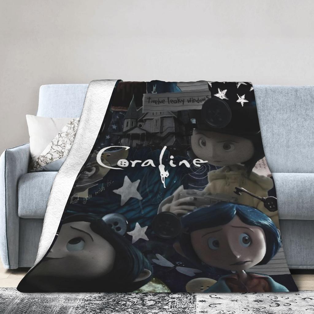 Coralines Flannel Blanket Winter Super Soft Bedding Throws for Child Home Decor Street Trend Bedspread Sofa Bed Cover