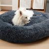 Long Plush Dog Bed, Pet Round Bed, Anti-anxiety Ped Bed Mat, Pet Bed Sofa Cushion For Small Medium Dog Calming Plush Pet Sofa