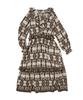 Penfield Ethnic V-Zone Frill Dress Brown_Fr3Ws64F