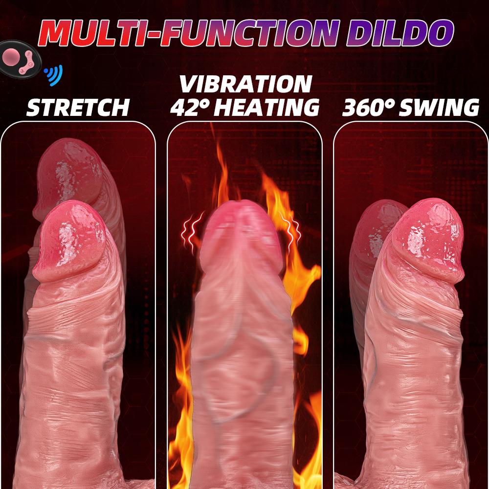 Vibrating Dildo Realistic Big Dick Artificial Penis Huge Clitoris G-spot Stimulator Anus Vagina Massager Vibrator Dildo Women Adult Sex Toy Sexy Dildo