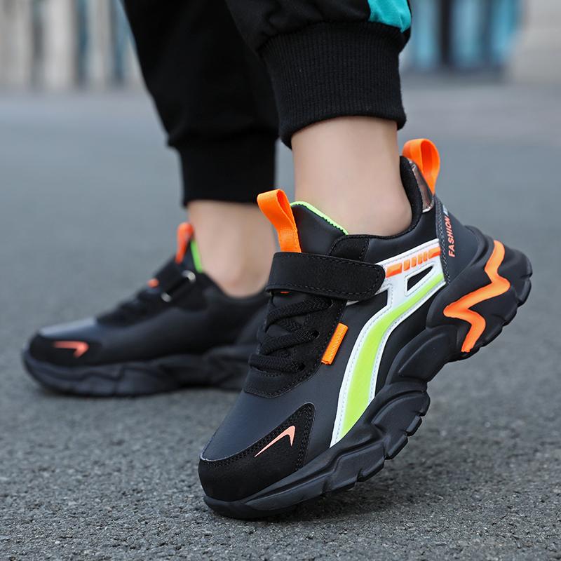 Dziecięce buty na co dzień Unisex lekkie buty studenckie do biegania skórzane buty sportowe dziecięce chłopięce rekreacyjne tenisówki