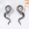 Personality trend creative design sense exaggerated alloy animal snake earrings cold wind female stud earrings