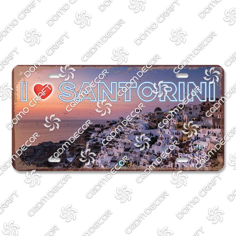 

National Tourist City Plaques Metal Plate London Hawaii Venice Retro Metal Tin Signs Wall Decor Garage Car Club Living Room Home 15x30cm