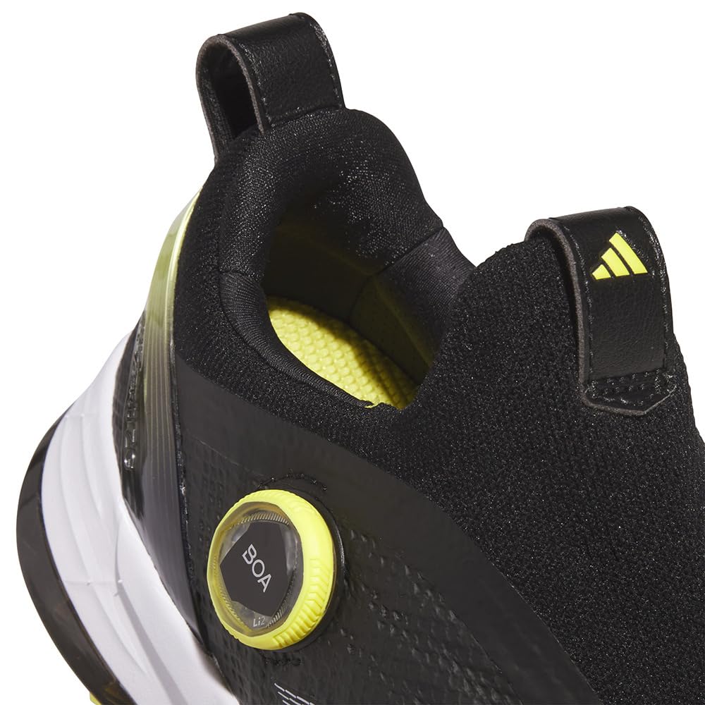 Adidas Golf Adizero Zed G 25 Boa Golf Shoes Core Sulfur cm 2E Men's Black/Silver Metallic/Pure 26.5