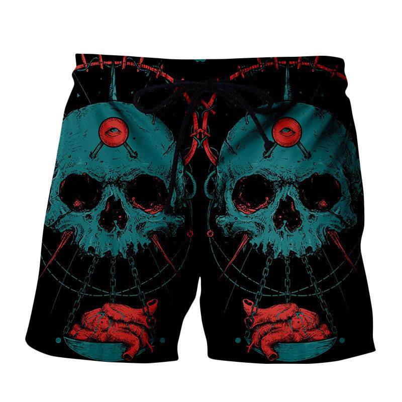 2025 Summer New 3D Digital Printed Beach Shorts Hawaii Daily Leisure Sports Men's Beach Shorts