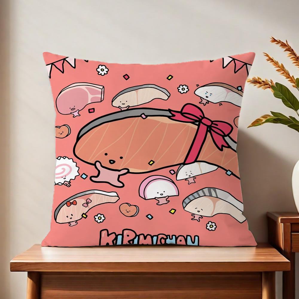 KkIRIMIanime cchan cushion cover For Pillow Printing Sofa Decoration Home Car Room Coffee Shop Office Nordic Simplicity