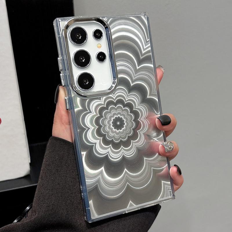 Fashion Laser Flowers Case for Samsung Galaxy S26 Ultra S25 S24 FE S23 S22 S21 Plus A57 A37 A17 A07 A56 A36 A16 Case Cover Soft TPU Phone Back Cases