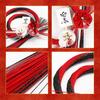 Osaka Choseido New Decoration for the Modern and Stylish Shimenawa Wreath with Approximately 30cm Includes Bonus Beckoning Cat Chopstick Rest Year's