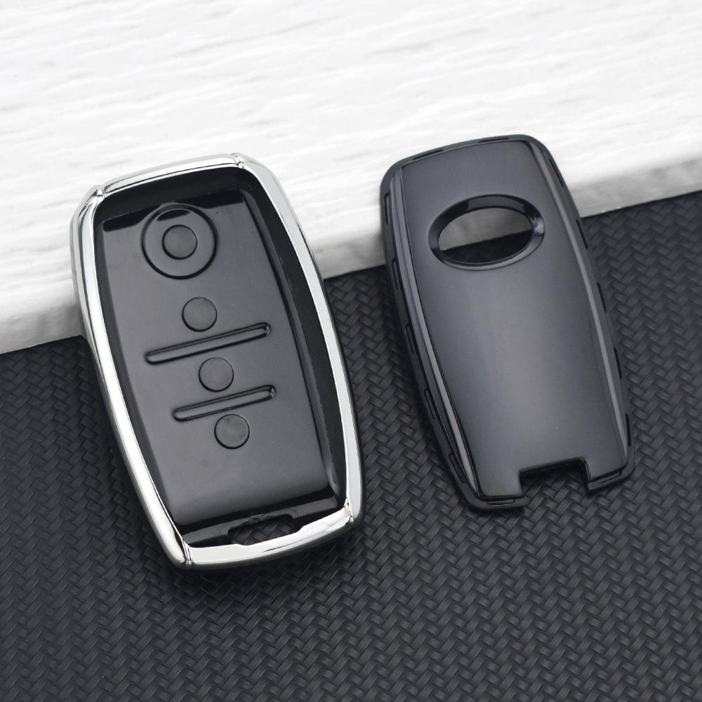 4 Buttons Premium TPU Car Key Fob Cover Protective Shell For Kia K3S KX5 KX3 Cerato Ceed Rio Optima Sorento Niro Soul Key Chains