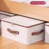 Home Cotton Bedroom Tianshan Linen Storage Box With Lid Toy And Wardrobe Organizer