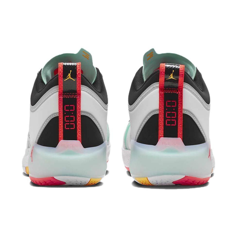 Guo Ailun x Air Jordan 37 Low PF Silver Island Green Unisex Sneakers White Metallic-Silver Black FB8486-130