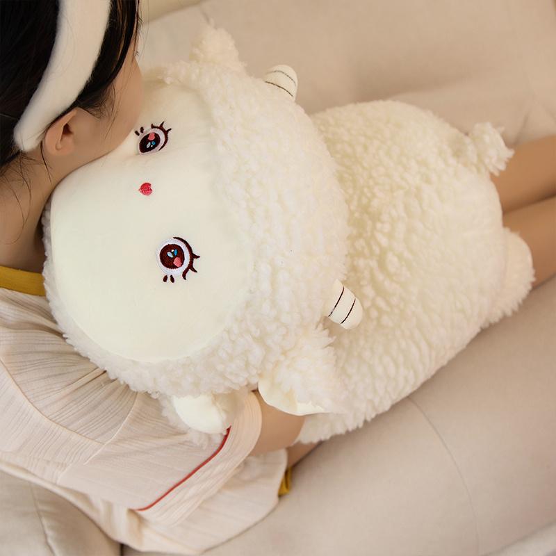 40/60/80CM Lovely Fluffy Alpaca Plush Pillow Toys Stuffed Soft Animal Sheep Cushion for Children Girls Appease Birthday Gift