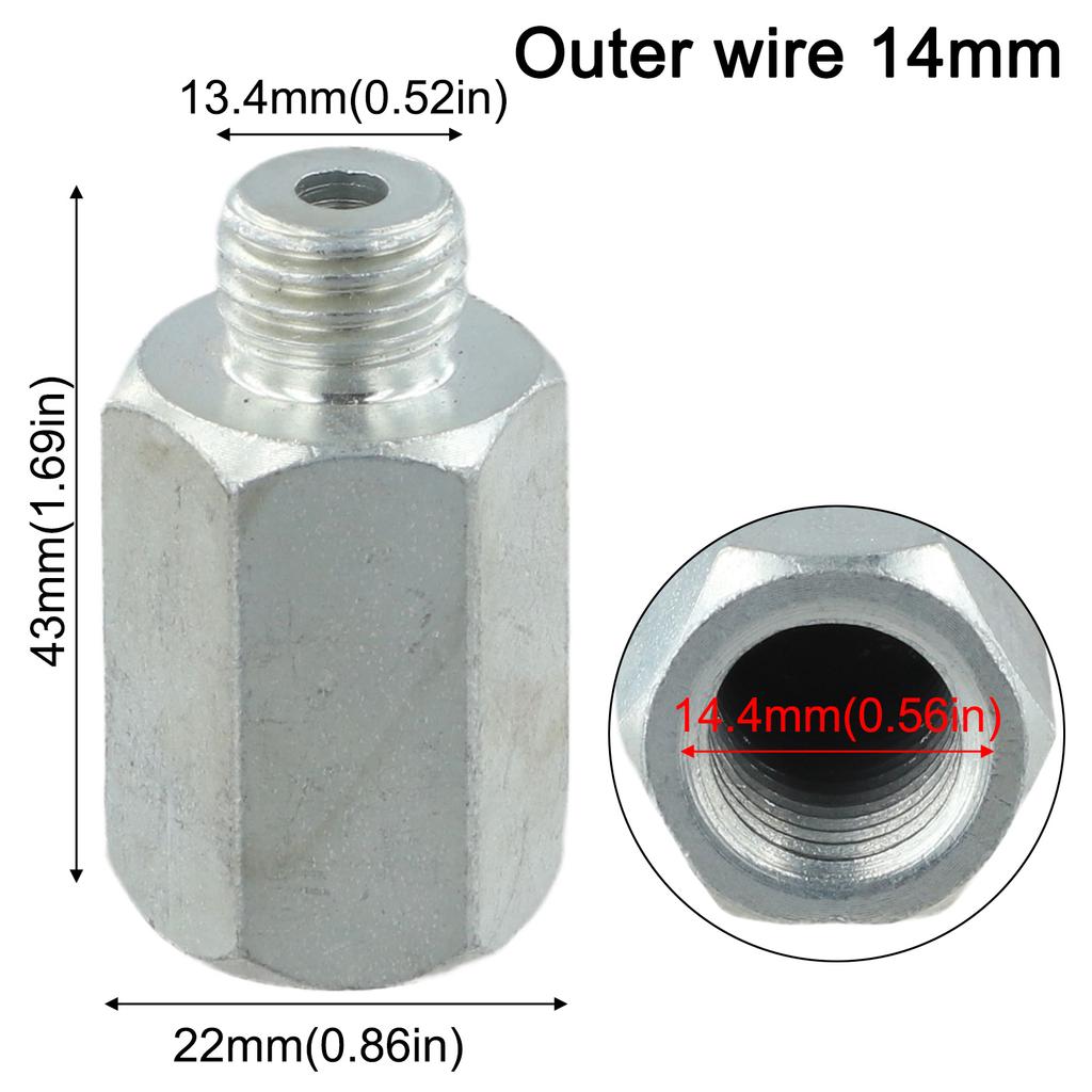 Adapter for M14 Interface Connector Converter for Angle Grinders Suitable for Polisher Tool Threaded Connection