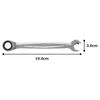 TONE Quick Ratchet Combination Wrench 14mm Jaw Opening HPRMQ-14,