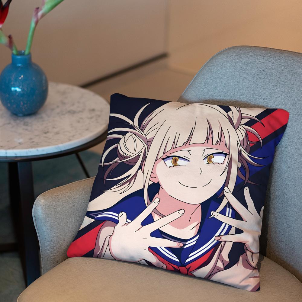 My Hero A-Academia H-Himiko Toga Cushion Cover 2-in-1 Reversible Plush Pillow Cover | Car/Sofa/Bed | Perfect Gift