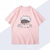 Anime Jujutsu Kaisen Gojo Satoru Cartoon T Shirts Men Women Cotton Harajuku High Quality Tops Tees Hip Hop Streetwear Oversized