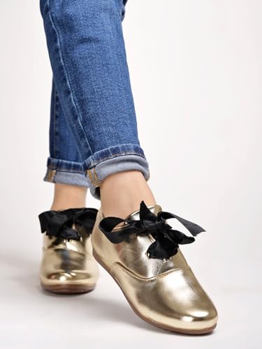 Shoetopia Women S Casual Shoes Golden 7 UK золотой