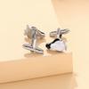 Personality Men's Penguin Cufflinks Black And White Enamel Animal Sleeve Button Accessories For Suit Shirt