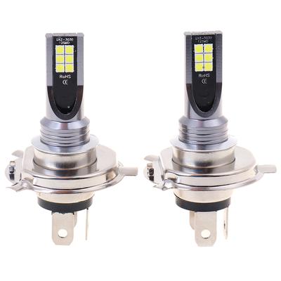 2X H4 200W 12000Lm Led Car Fog Light Hi / Lo Beam Globe Bulbs