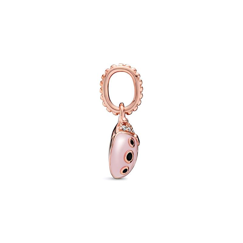 Pandora Lucky Pink Ladybug Personalized Pendant 387909EN160