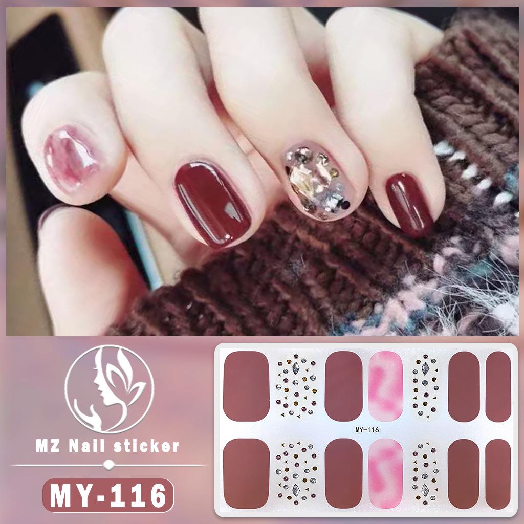 3D Waterproof Gel Nail Polish Film – Diamond & Laser Nail Art Stickers