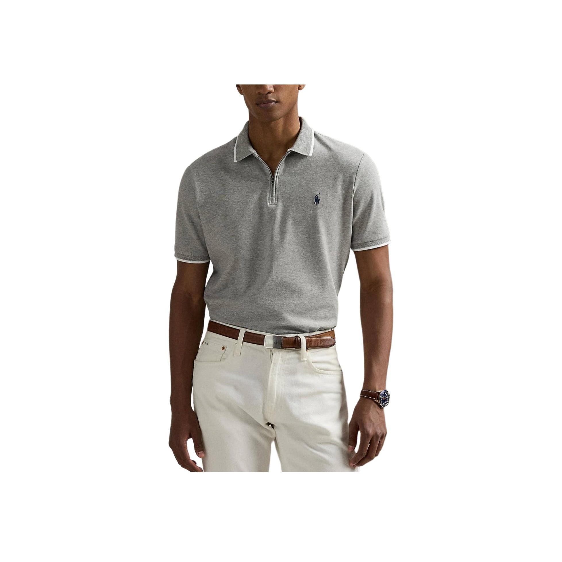 

Polo Ralph Lauren FW25 Поло с вышивкой логотипа, приталенного кроя, с коротким рукавом, мужской топ 710969610-003 L