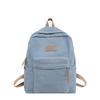 Schoolbag Trendy Retro Denim Backpack Male and Female Couples College Students School Bag Leisure Travel Backpack
