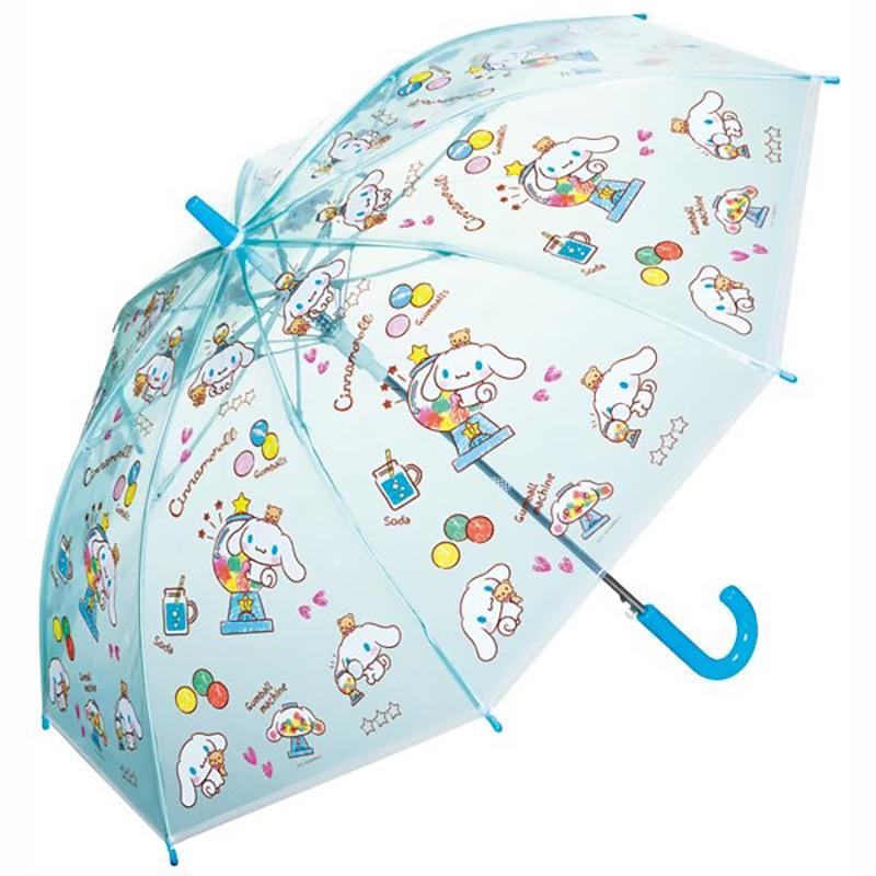 Skater Anime Cartoon Transparent Reflective Umbrella for Kids and Students