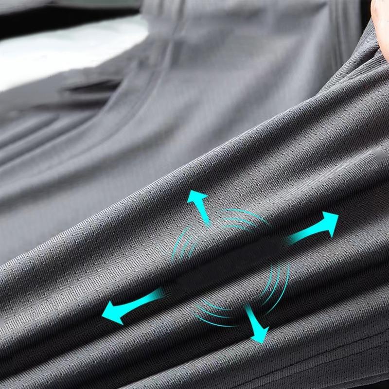 Men's Ice Silk Mesh Vest Lightweight Sports Summer Wear Sleeveless T Shirt Tank Casual Fashion Outerwear