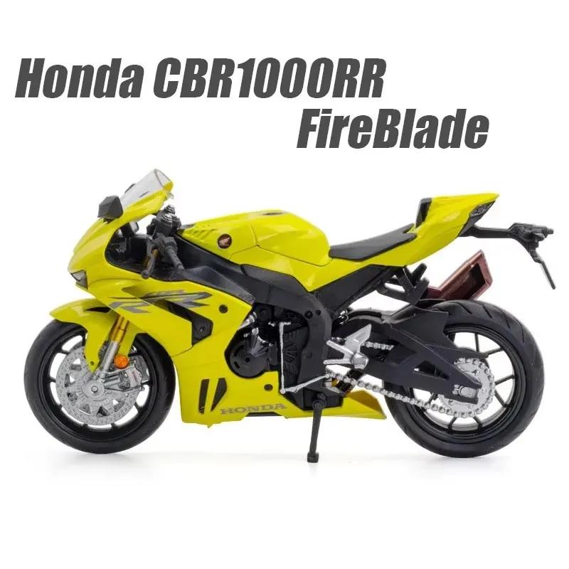 1:12 Honda Cb400x Cbr1000rr Alloy Motorcycle Model Toys Car Diecast Metal Rubber Tires Front Wheel Steering Cars Home Decoration
