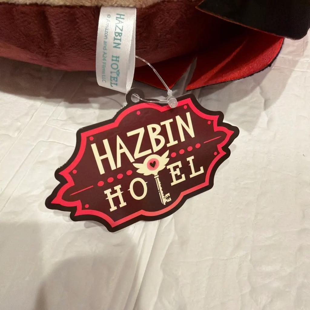 Round1 Welcome Hazbin Hotel Plush Face Cushion Alastor 37cm Japan