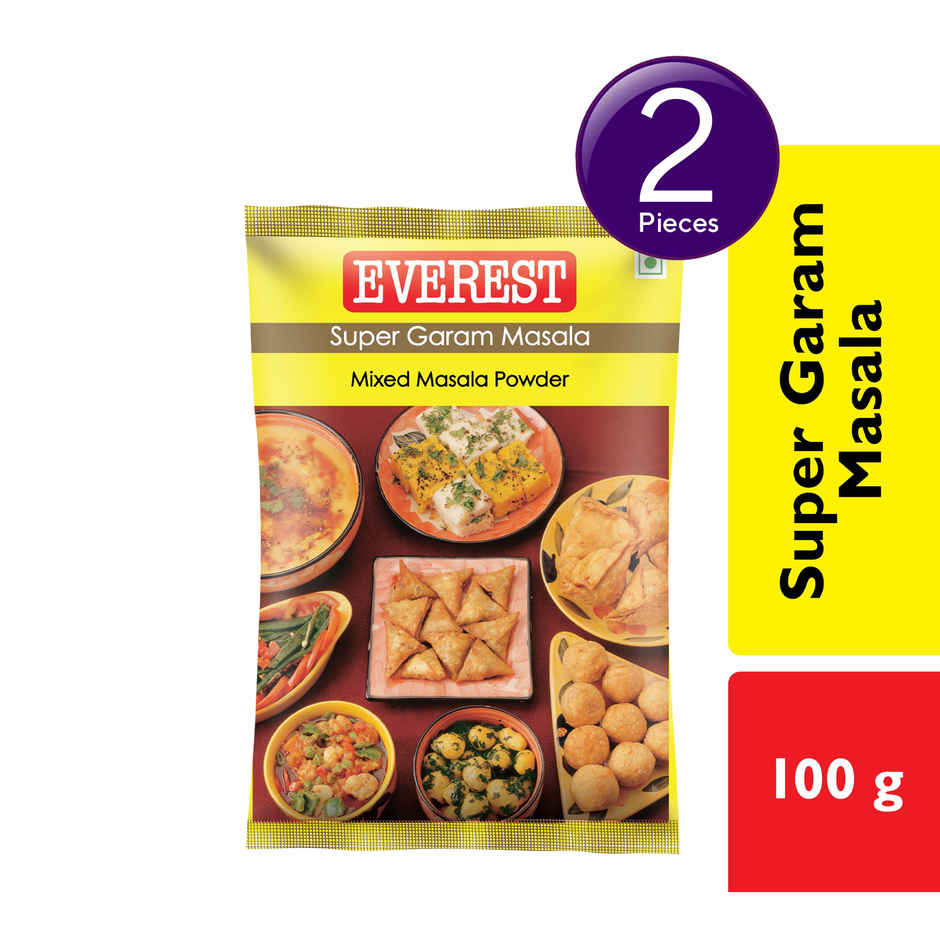 

Everest Super Garam Masala Spice Blend Pack For Rich Aroma And Flavor In Cooking Everyday Recipes 100 g X Pack Of 2