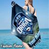 Custom Name NSW Blues Beach Towel - Soft, Ultra-Absorbent Microfiber, Lightweight, Perfect for Beach, Parties, Travel, Camping