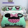 A Refreshing and Soothing Mickey Mouse Four-panel Print Bedding Set – The Perfect Choice for Decorating A Child's Bedroom.