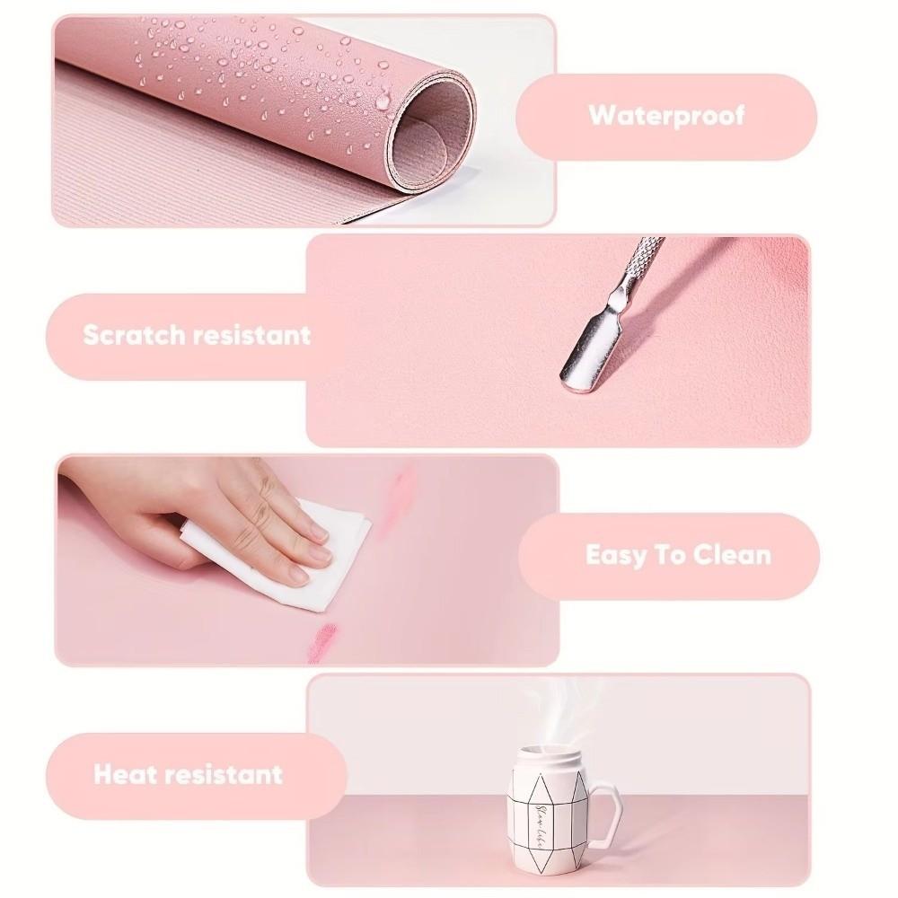 Dirt Resistant Hand Rest Pad Foldable Studio Desk Mat Portable Nail Art Table Mat  For Nail Salon