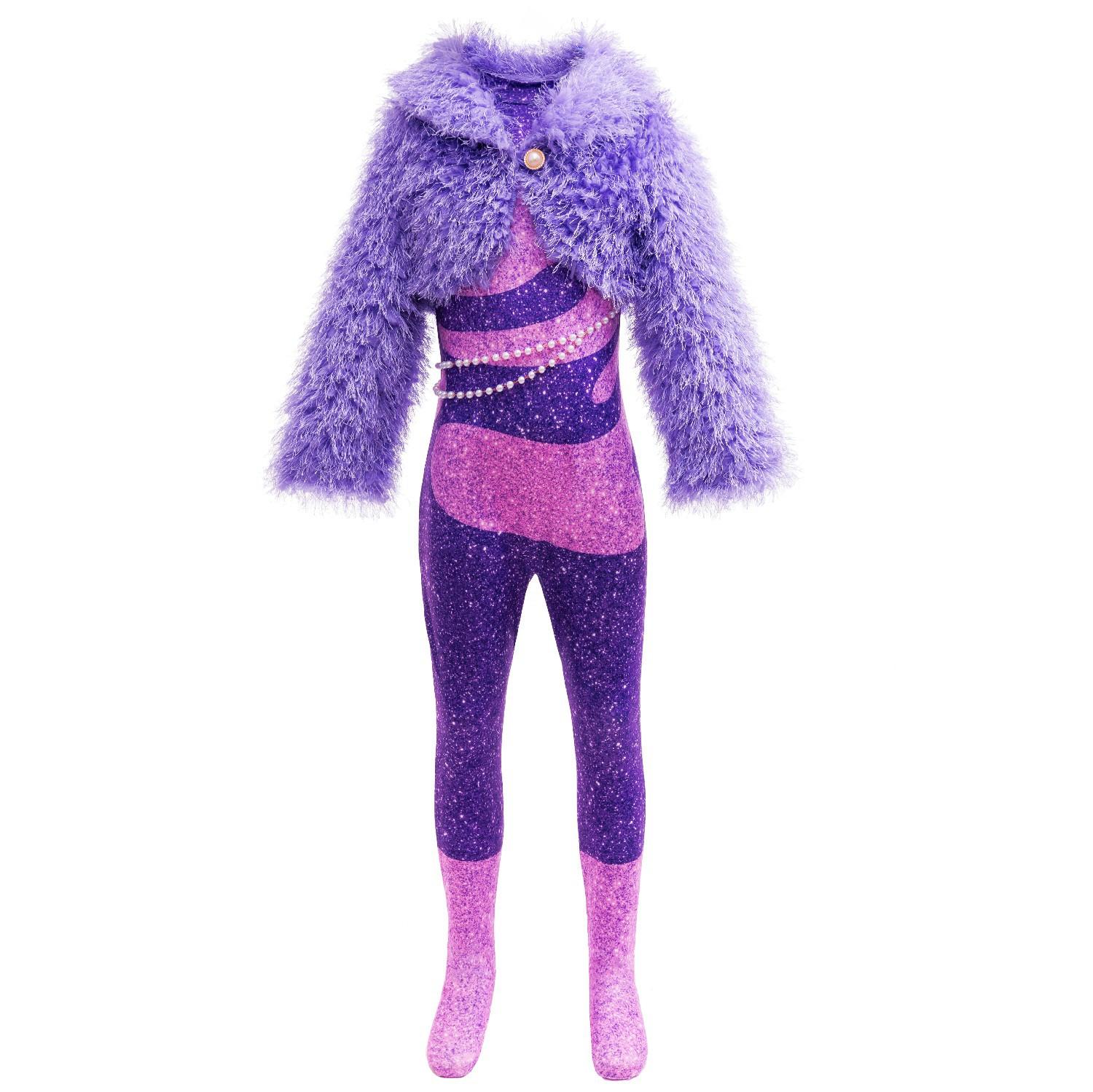 kids Crazy GGazelle Zotopias Shaqiyang Mayor Shakira Fur Set Female Singer Stage Cosplay Children Halloween Christmas Up Clothes 110cm
